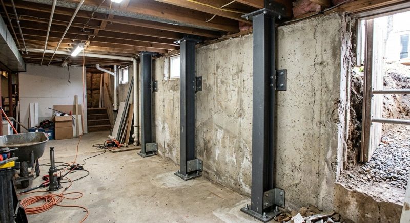 Basement Stabilization in Hamden, CT