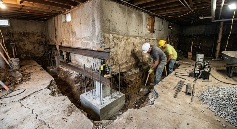 Basement Underpinning in Hamden, CT