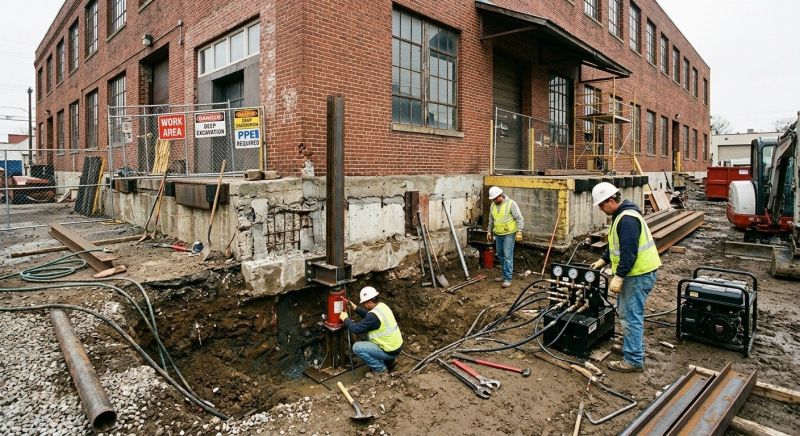 Building Foundation Repair in Bridgewater, CT