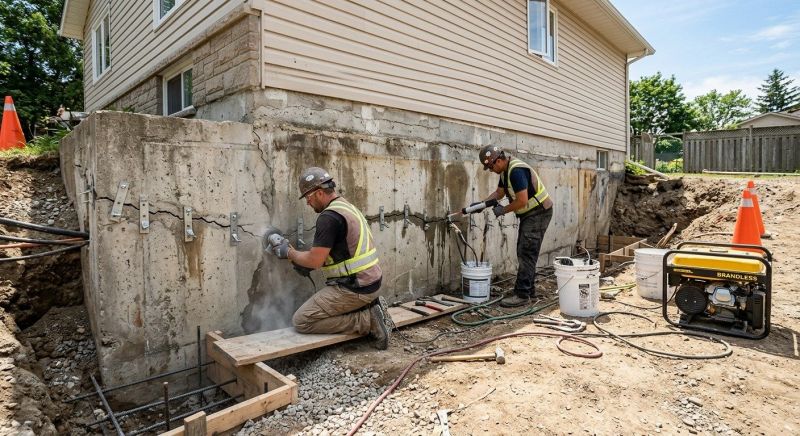 Concrete Foundation Repair in Brookfield, CT