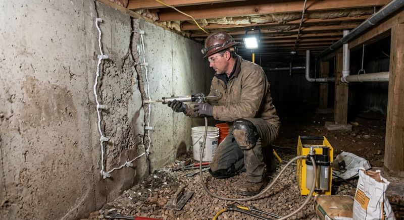 Concrete Foundation Repair in Middlebury, CT
