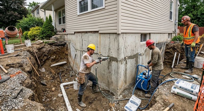 Concrete Foundation Repair in Milford, CT
