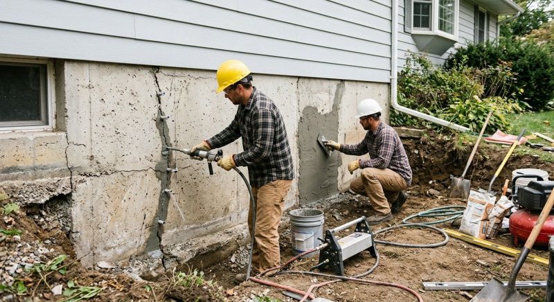Cracked Foundation Repair in Madison, CT