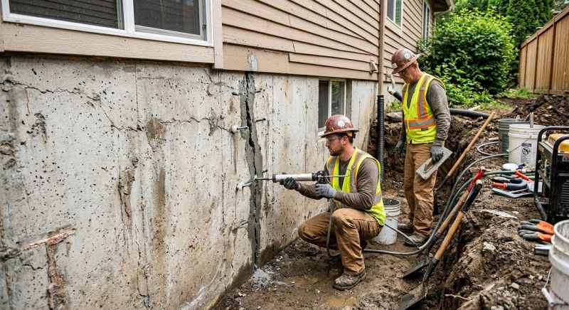 Cracked Foundation Repair in Milford, CT