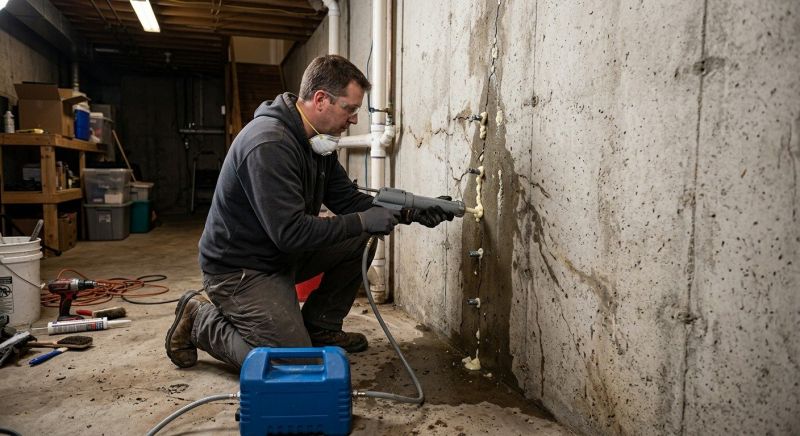 Cracked Foundation Repair in Plainville, CT