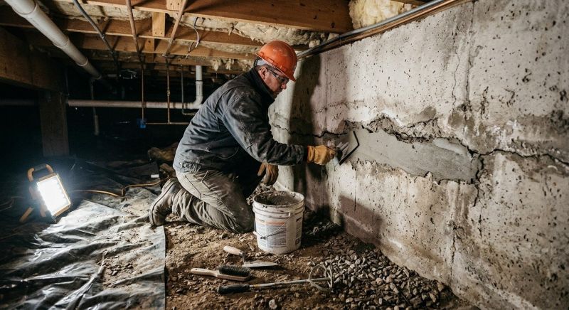 Cracked Foundation Repair in Southington, CT