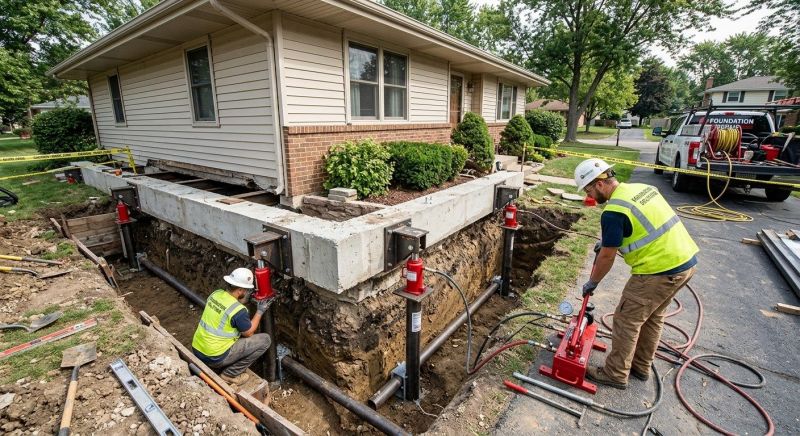 Foundation Jacking in Ansonia, CT