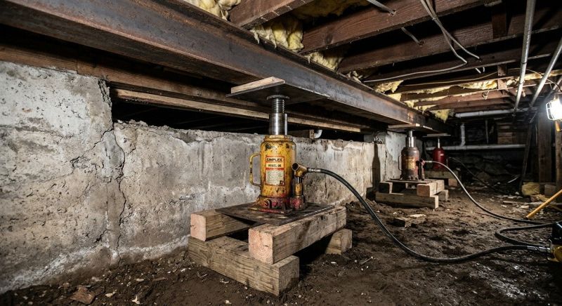 Foundation Jacking in Naugatuck, CT