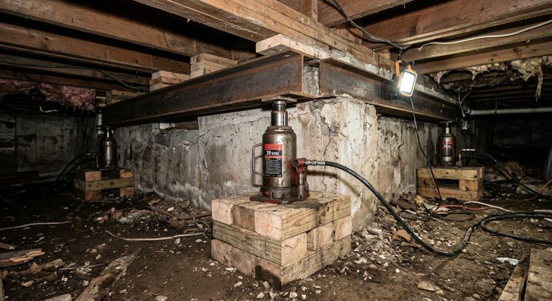 Foundation Jacking in Naugatuck, CT