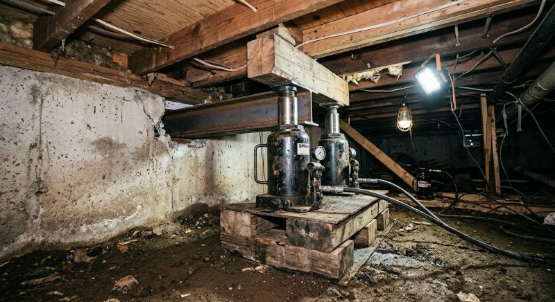 Foundation Jacking in Oakville, CT