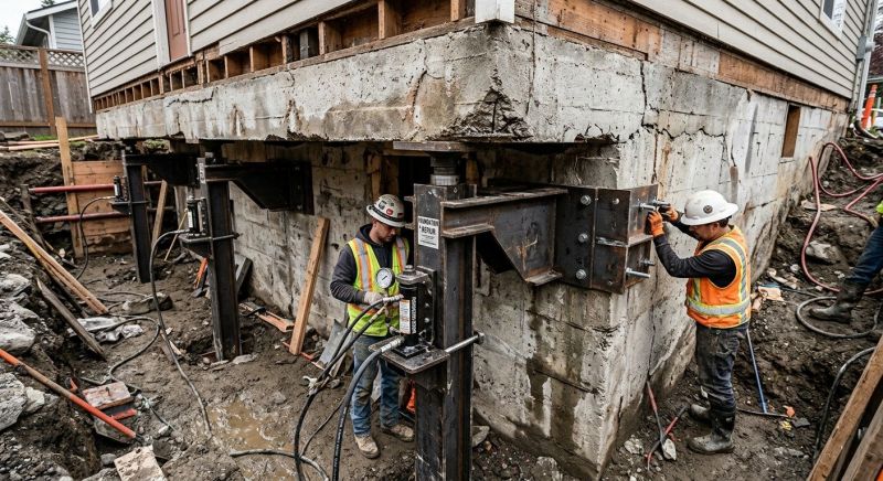 Foundation Lifting in East Haven, CT