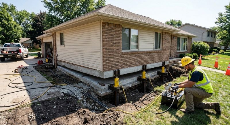 Foundation Lifting in Haddam, CT
