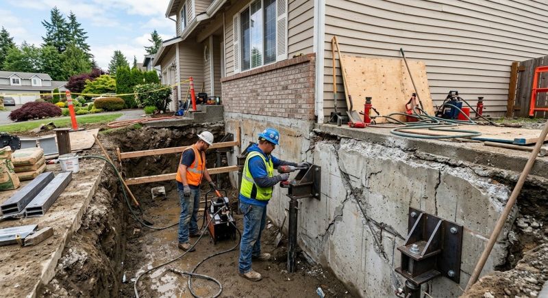 Foundation Stabilizing in Brookfield, CT