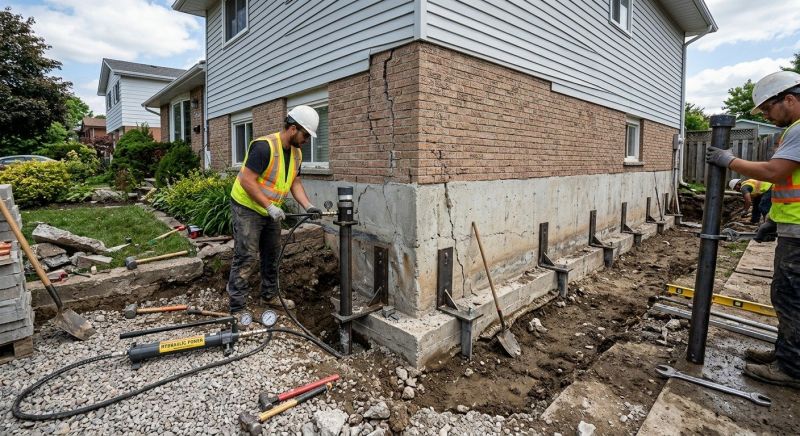 Foundation Stabilizing in Oxford, CT