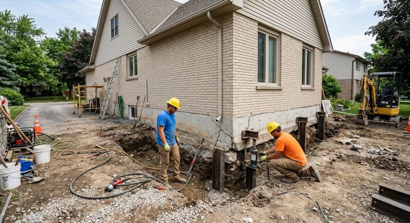 Helical Pile Installation in Hamden, CT