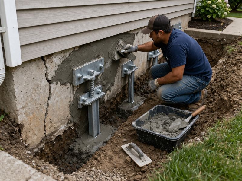 House Foundation Repair in Cromwell, CT
