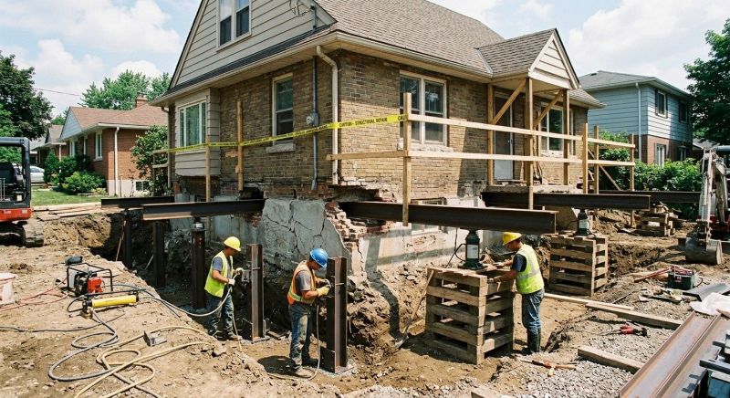 House Foundation Repair in Hamden, CT