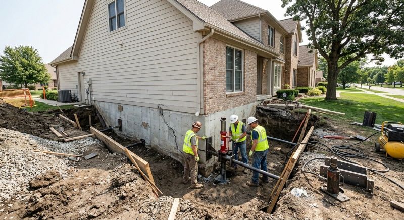 House Foundation Repair in Sandy Hook, CT