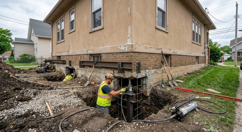 House Underpinning in Hamden, CT