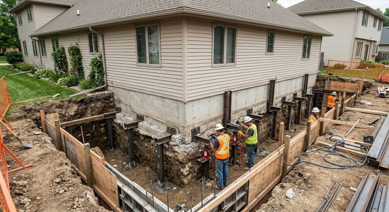 House Underpinning in Hamden, CT