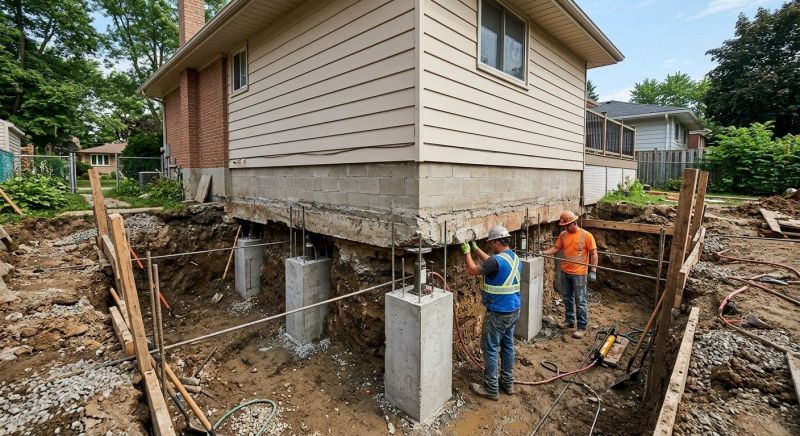 House Underpinning in Hamden, CT