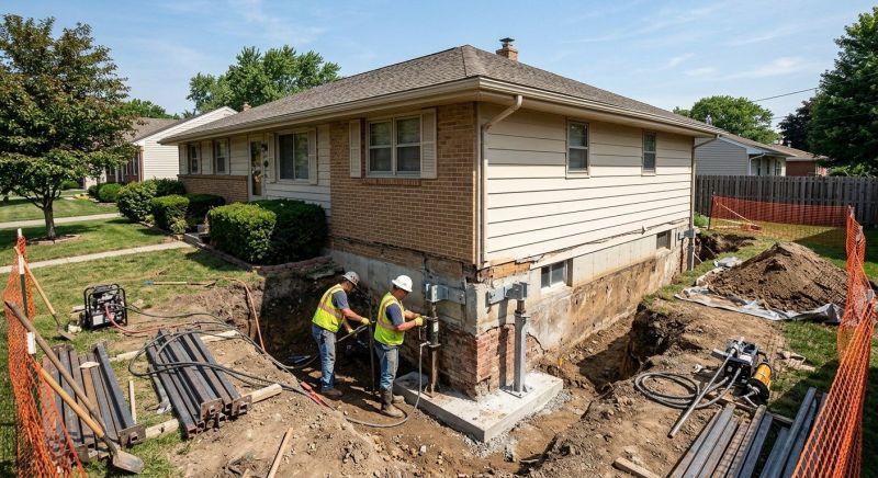 House Underpinning in Hamden, CT