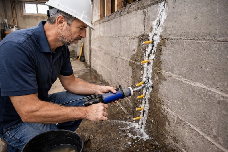 Leaking Foundation Repair in Hamden, CT