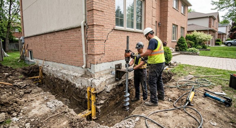 Sinking Foundation Repair in Clinton, CT
