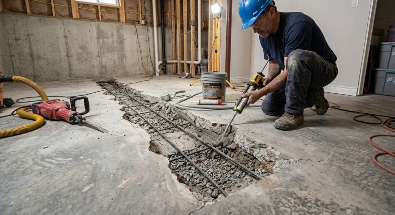 Slab Foundation Repair in Hamden, CT