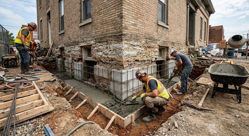 Structural Underpinning in Hamden, CT